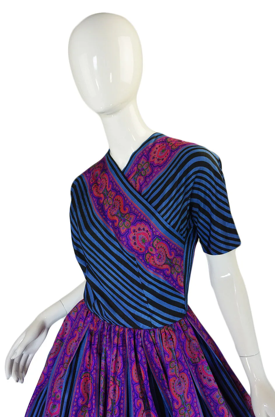 1950s Amazing Anne Fogarty Silk Dress