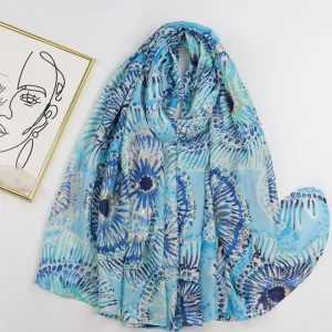 230325 hot stamping printed scarf