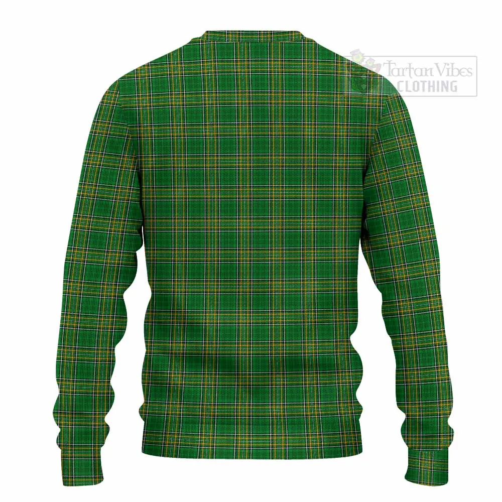 Acheson Irish Clan Tartan Knitted Sweater with Coat of Arms