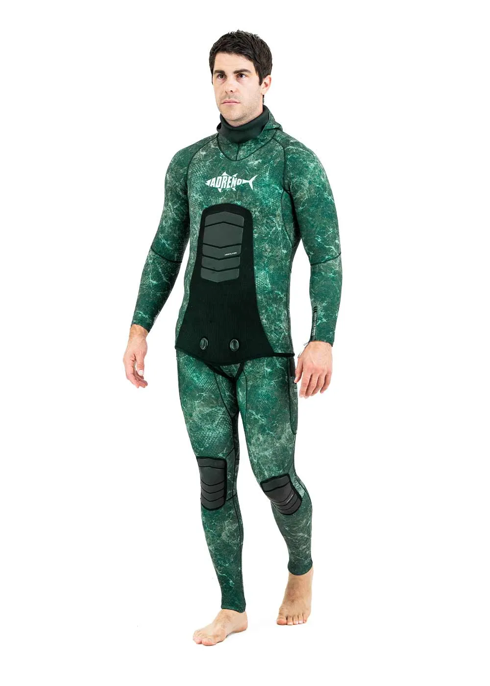 Adreno Mens Abrolhos 3.5mm Two Piece Wetsuit, Diving Gloves, Diving Socks - Combo