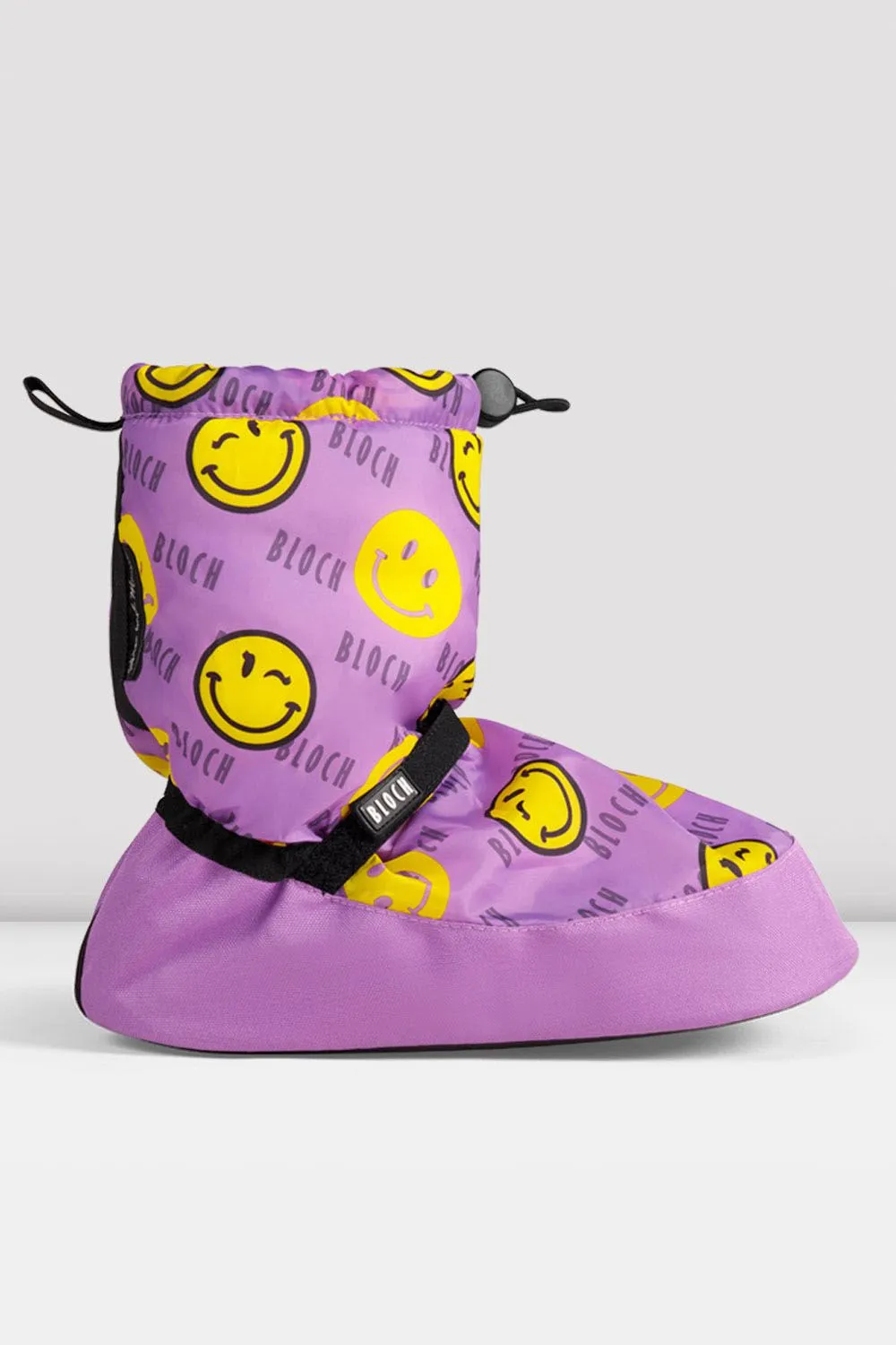 Adult Smiley Print Warm Up Booties