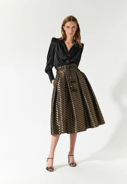 Albidea Jacquard NS-Skirt with belt