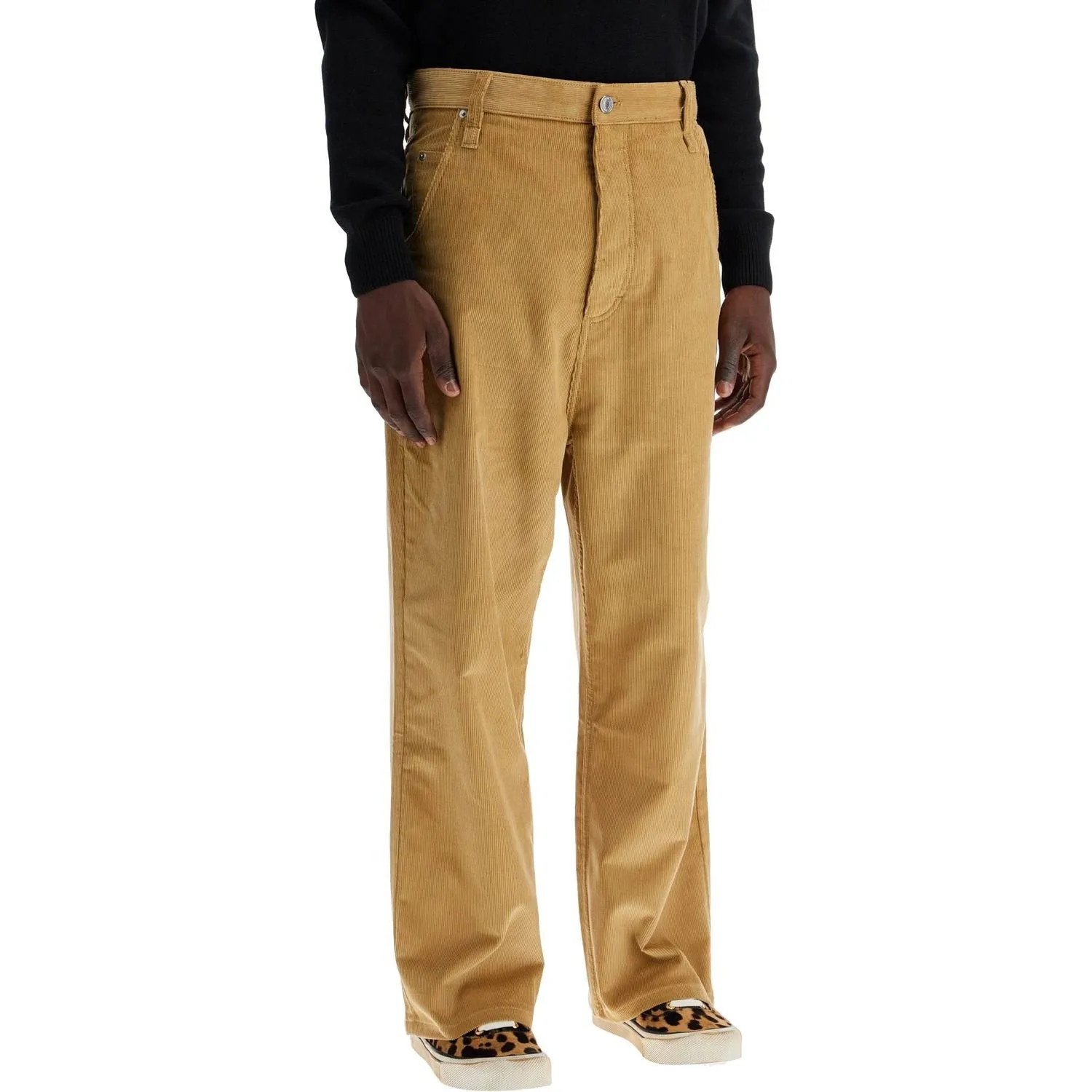 Ami Alexandre Matiussi baggy corduroy pants with rib