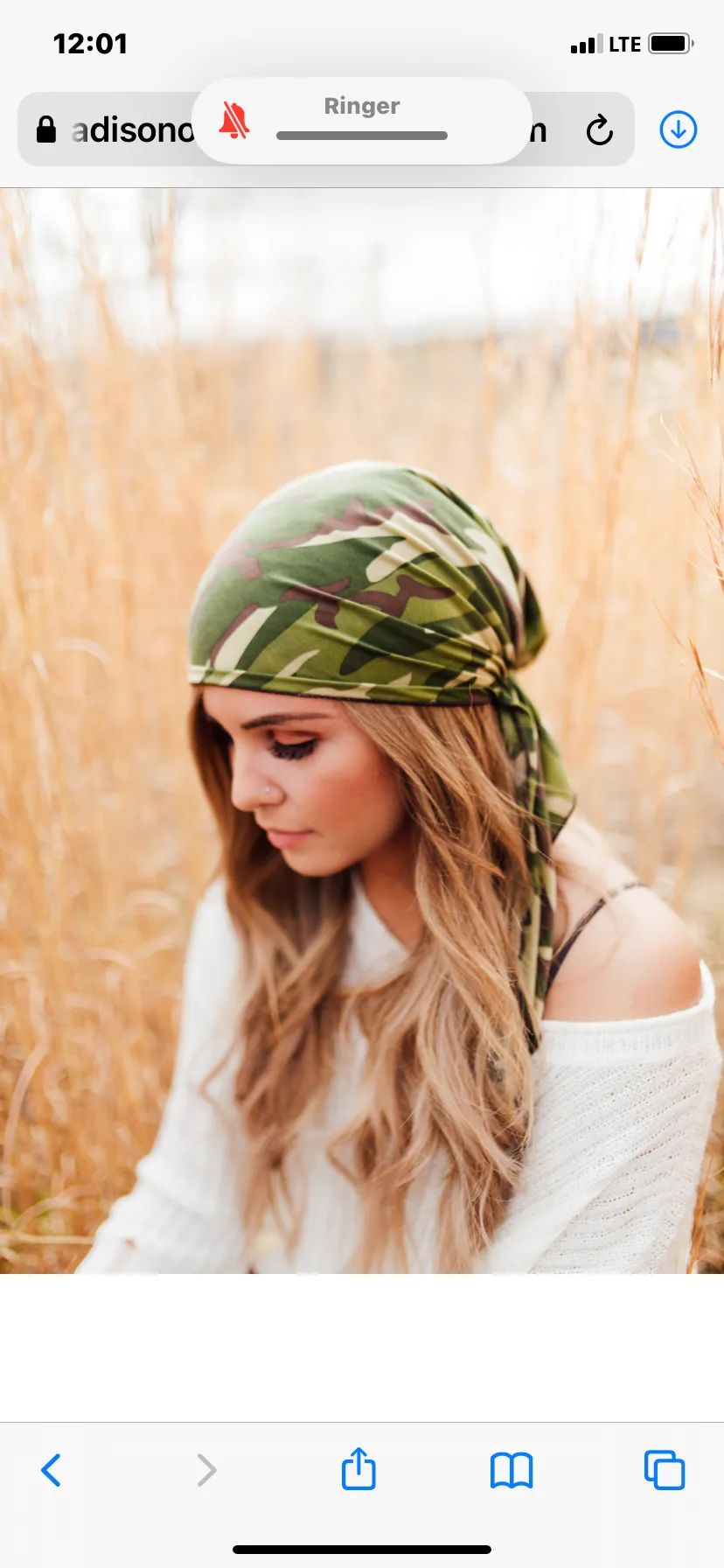 Army Camouflage Hat | Best Lightweight Fashion Hair Wrap Tichel Turban Hijab | Adjustable Pre-Tied Head Scarf | Fashion Hair Scarf | Made in USA