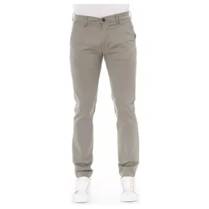 Baldinini Trend Beige Cotton Men Chino