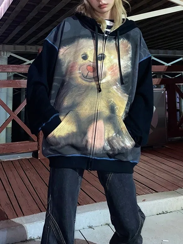 Bear Hoodie Cute Parka【s0000000516】