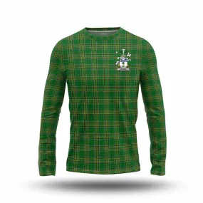 Beirne Irish Clan Tartan Long Sleeve T-Shirt with Coat of Arms