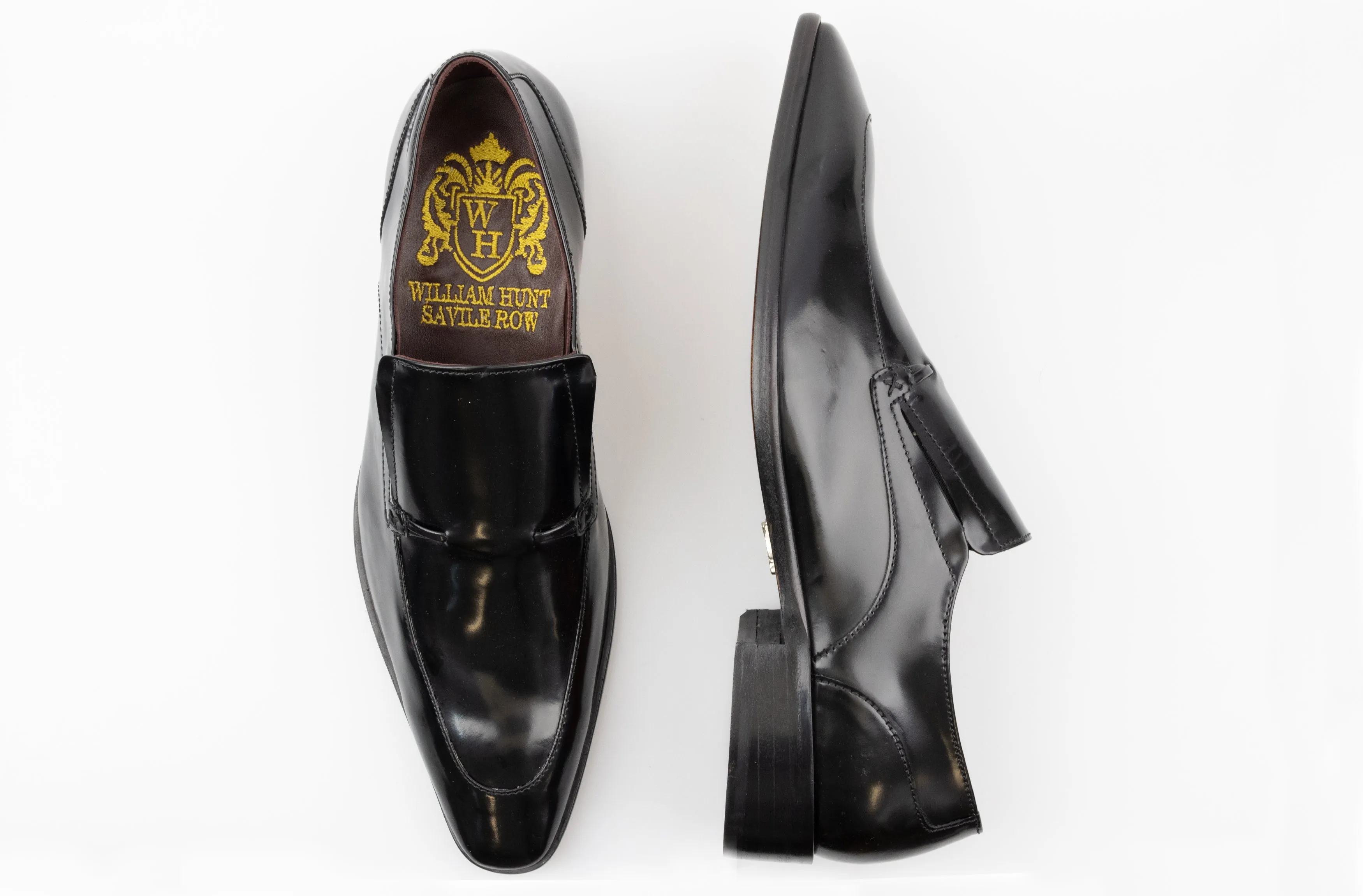 Black Patent Slip On Hamilton Shoe