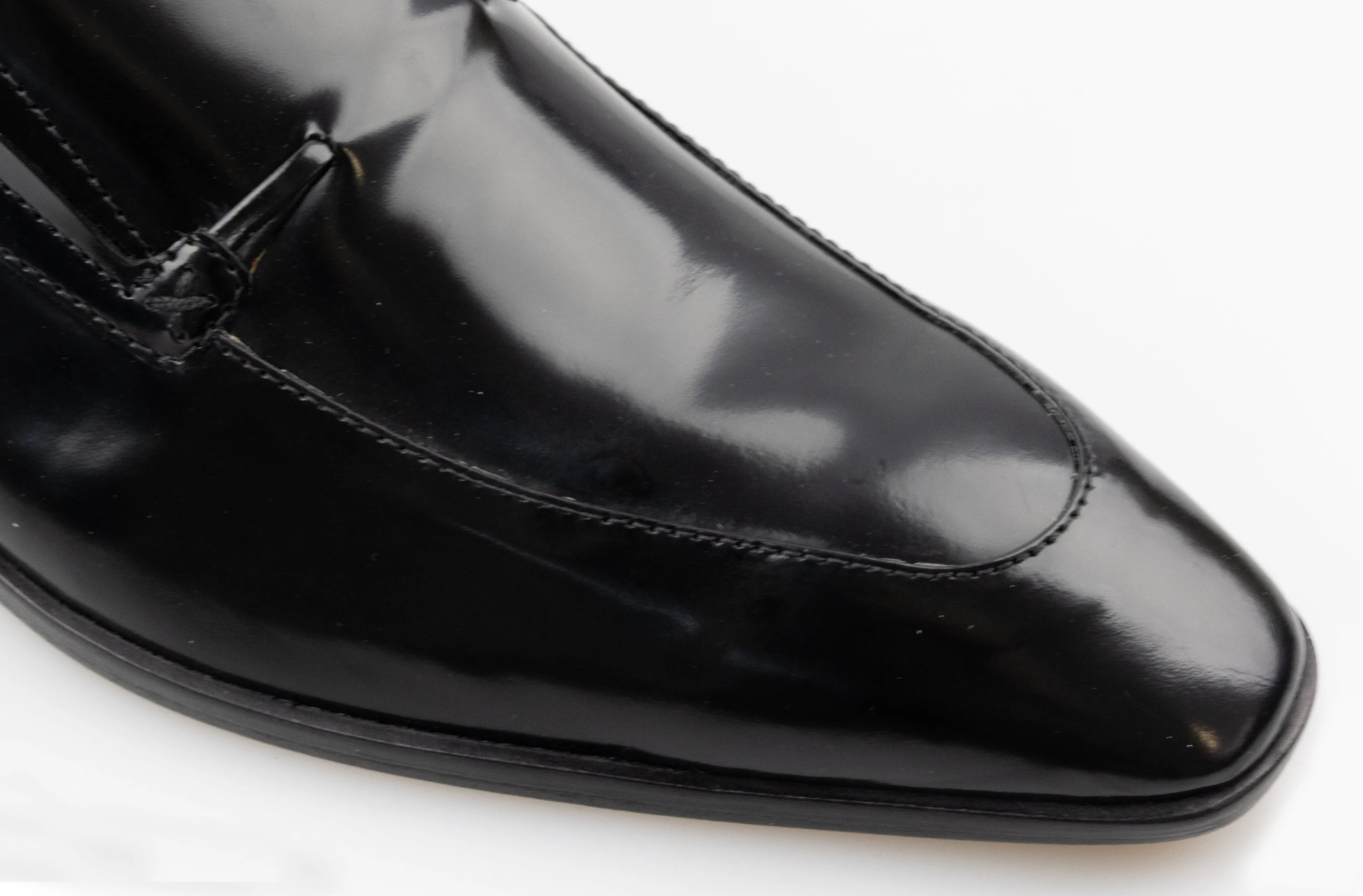 Black Patent Slip On Hamilton Shoe