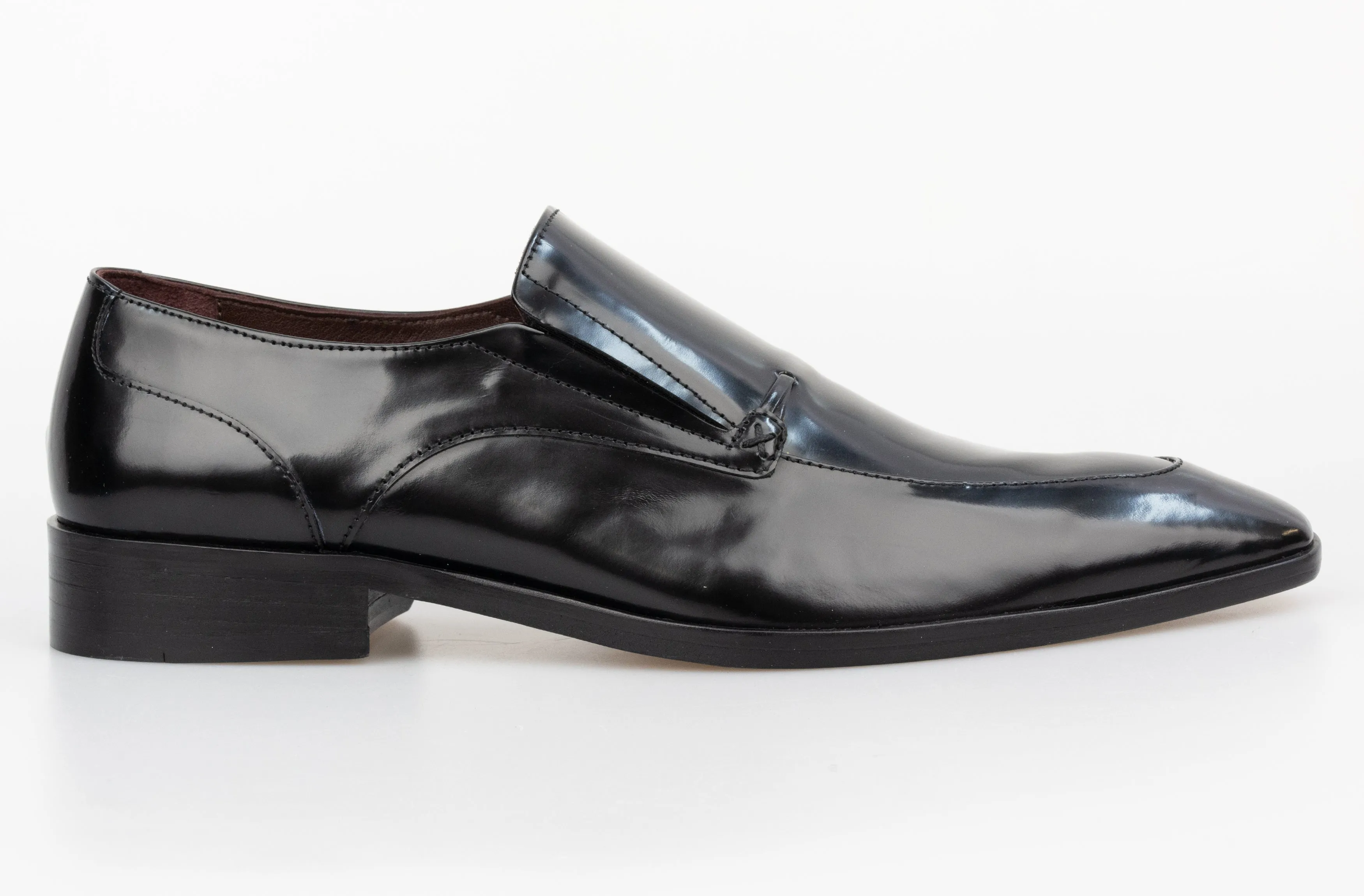 Black Patent Slip On Hamilton Shoe