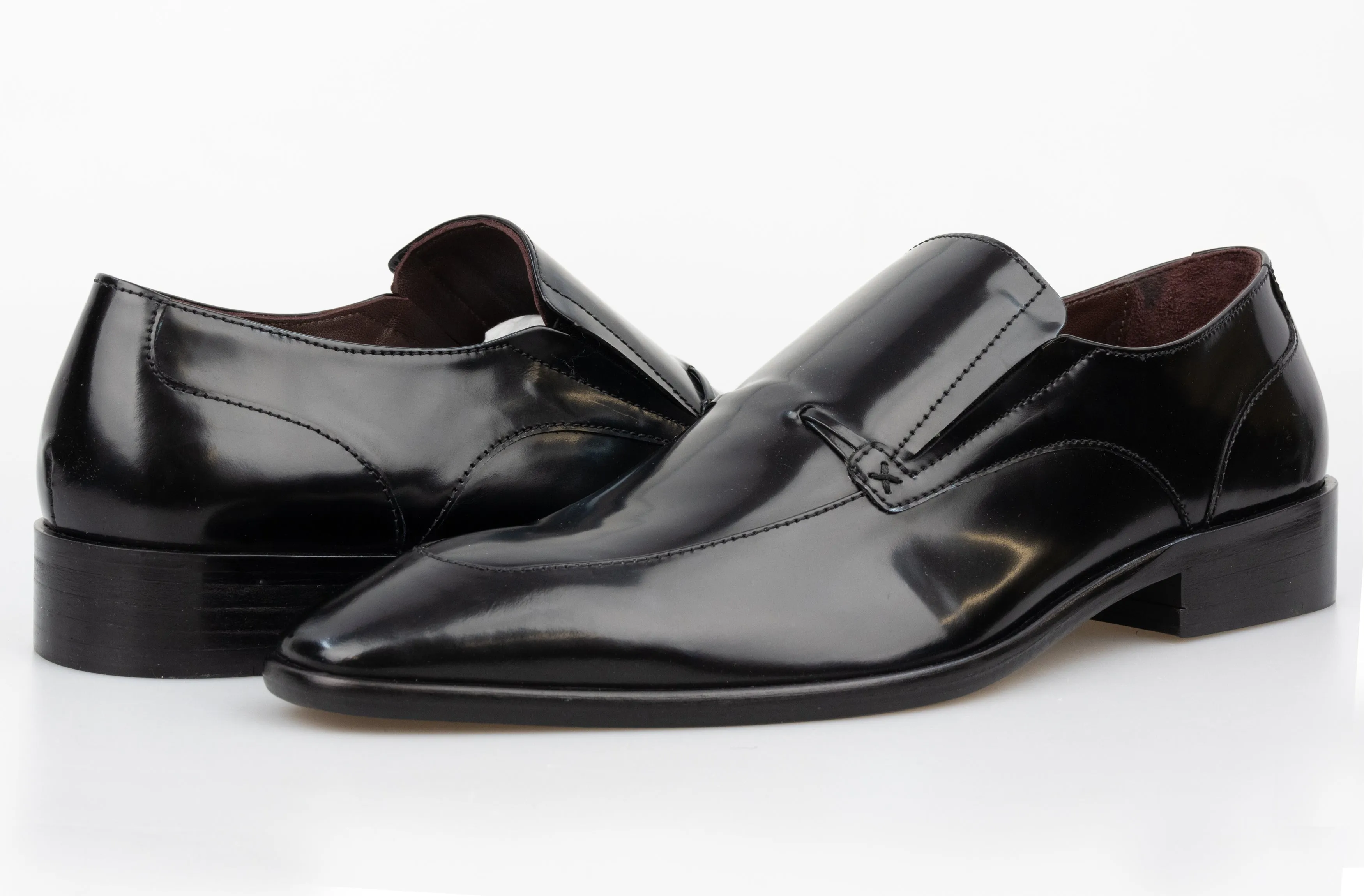 Black Patent Slip On Hamilton Shoe