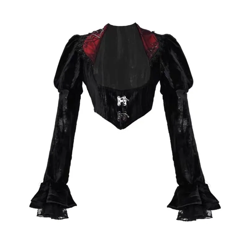 [Blood Supply] Halloween Court Cardigan Velvet Top