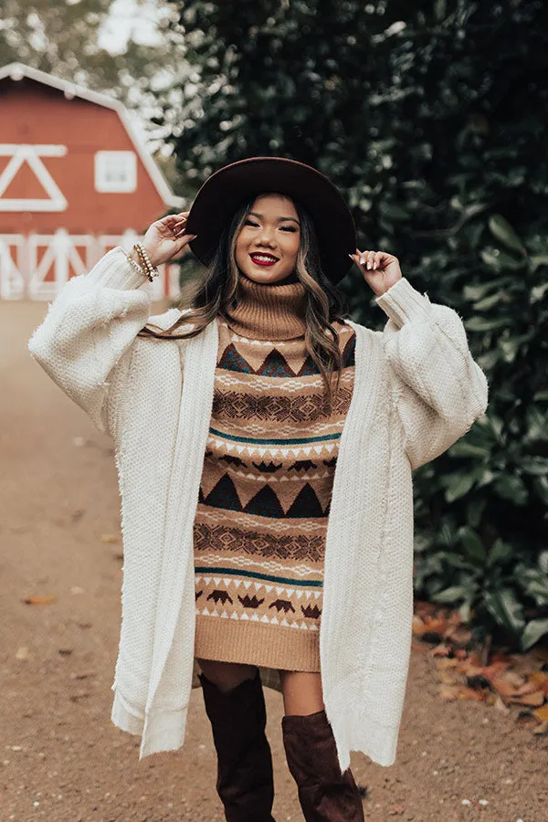 Bonfire S'mores Sweater Dress