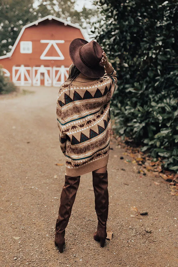 Bonfire S'mores Sweater Dress