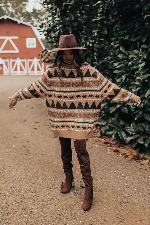 Bonfire S'mores Sweater Dress