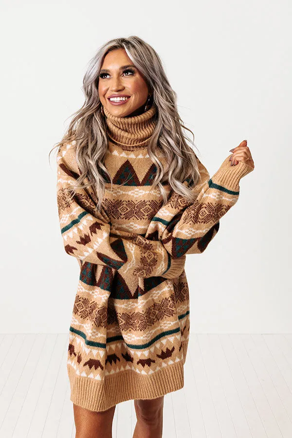 Bonfire S'mores Sweater Dress