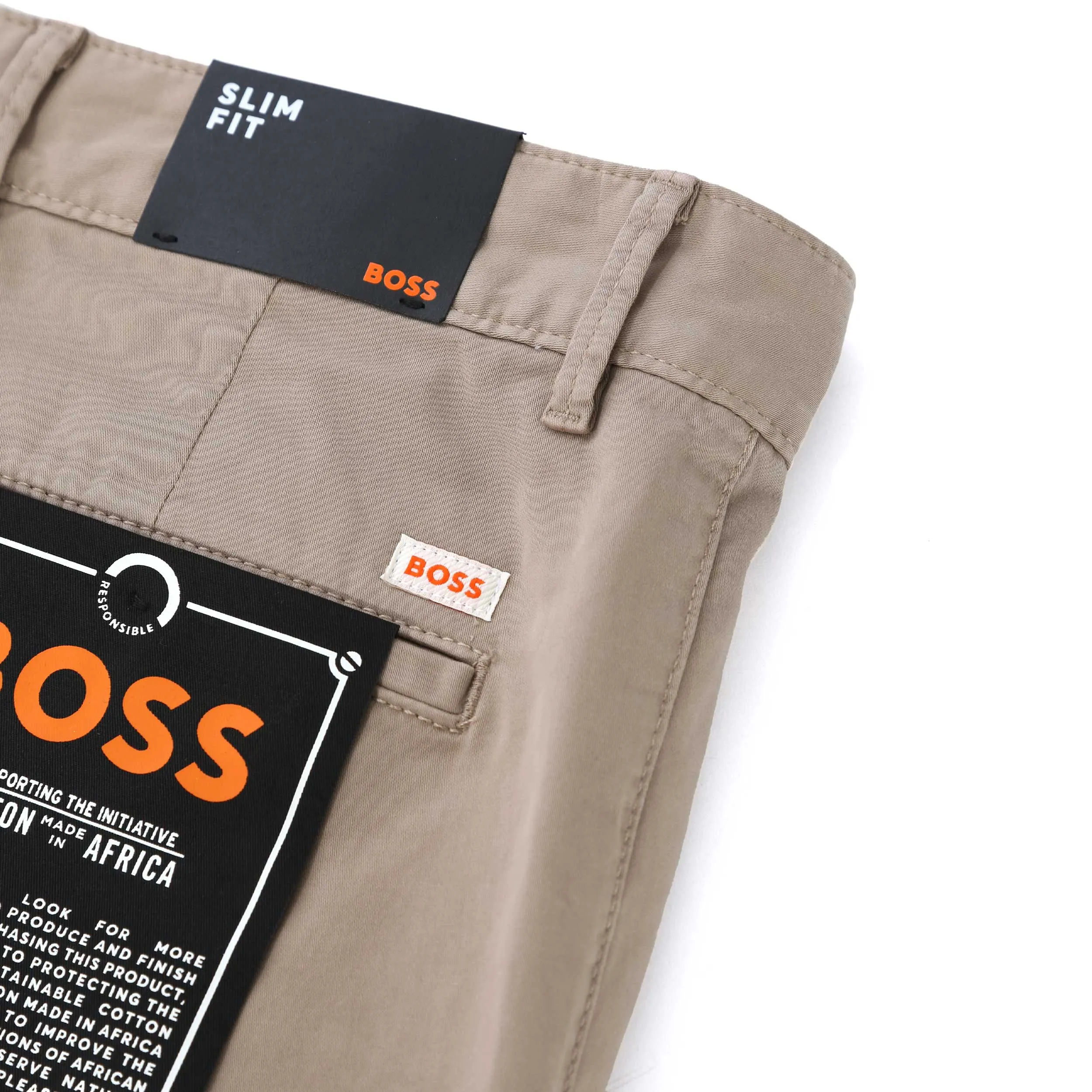 BOSS Chino Slim Chino in Open Brown