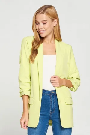 Calix Boyfriend Blazer Light Yellow