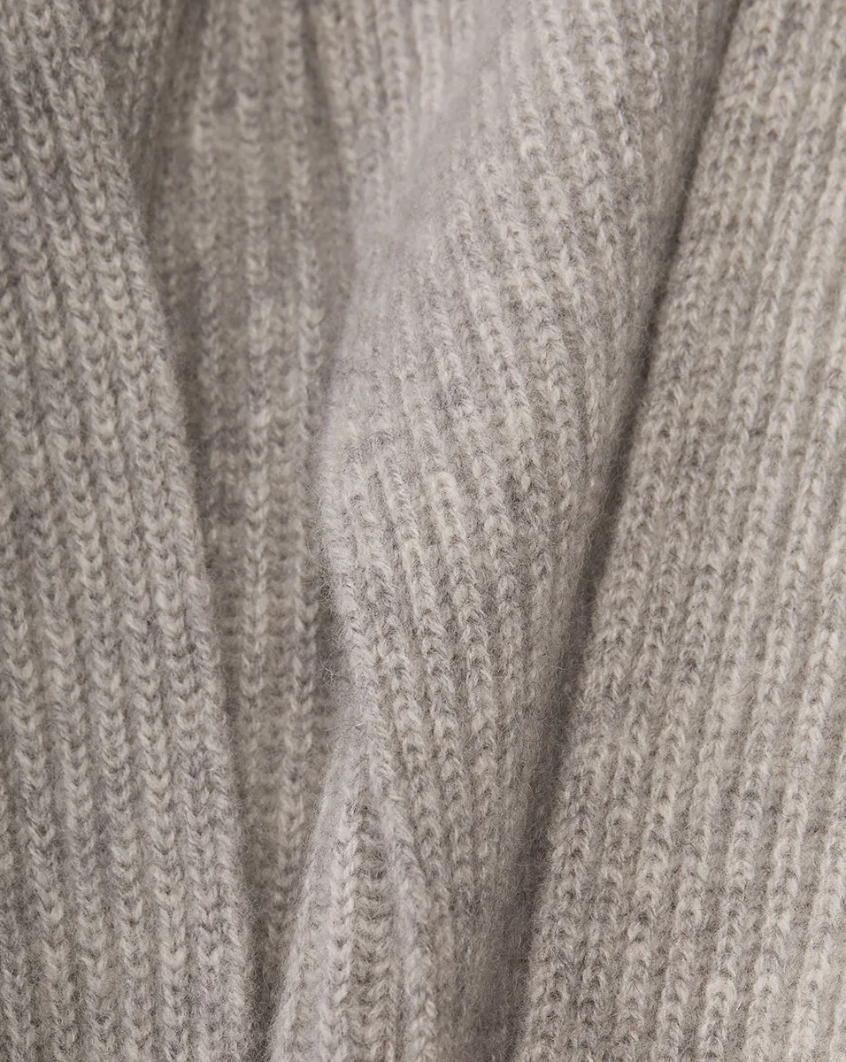 Cashmere Ribbed Scarf