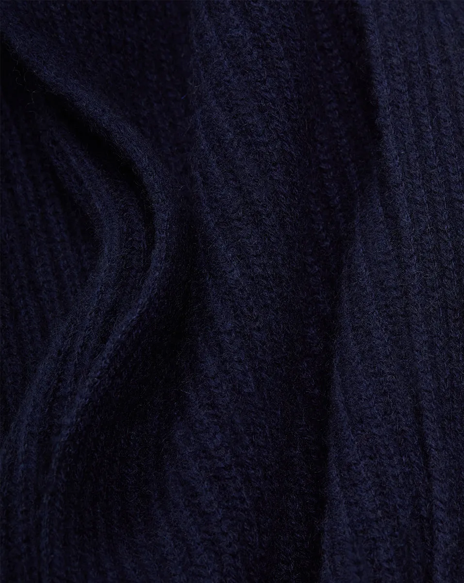 Cashmere Ribbed Scarf