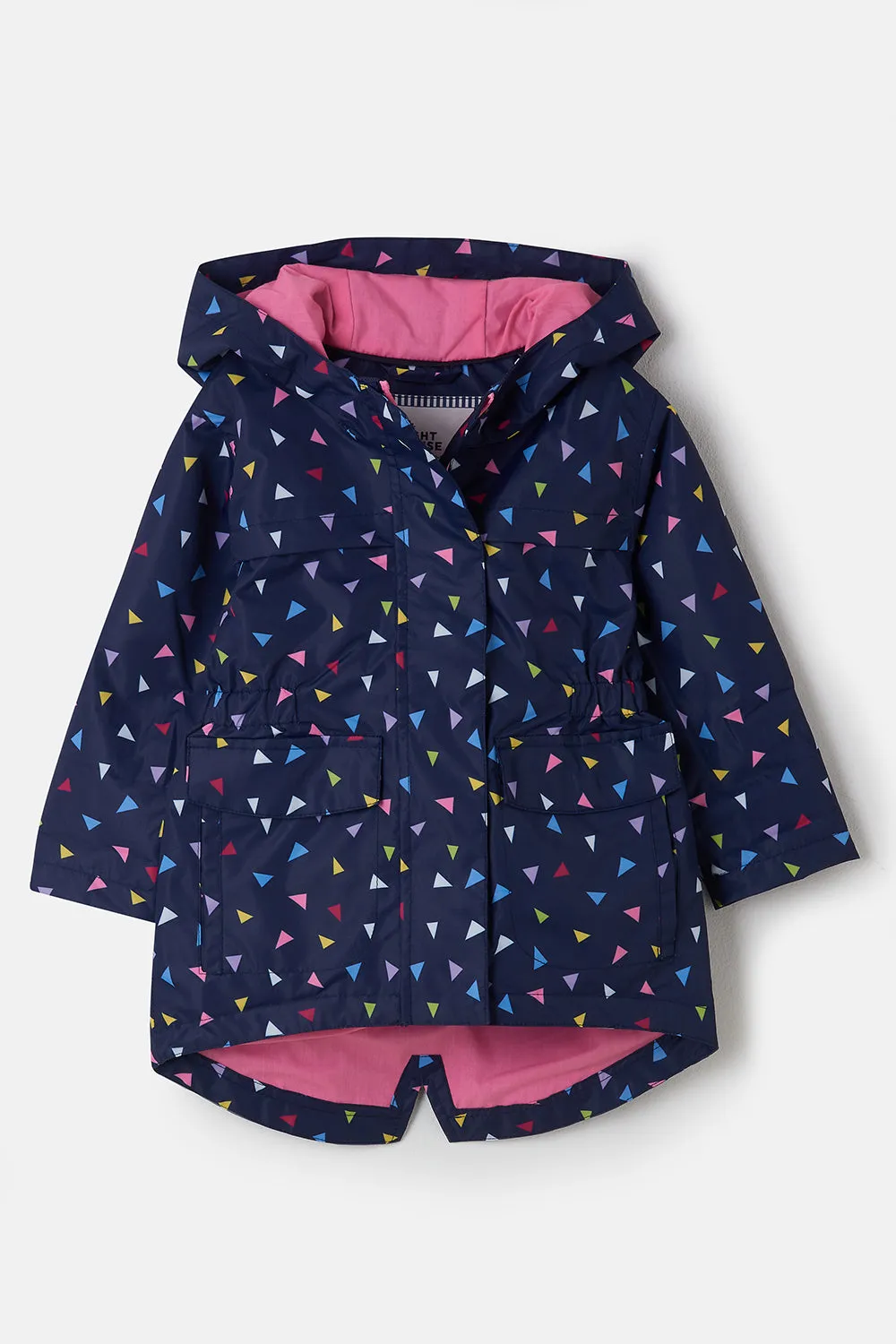 Charlotte Rain Parka - Triangle Print