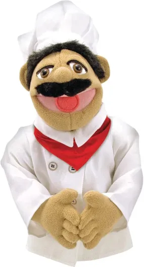 Chef Puppet With Detachable Wooden Rod