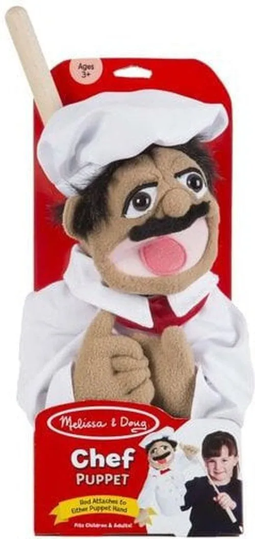 Chef Puppet With Detachable Wooden Rod