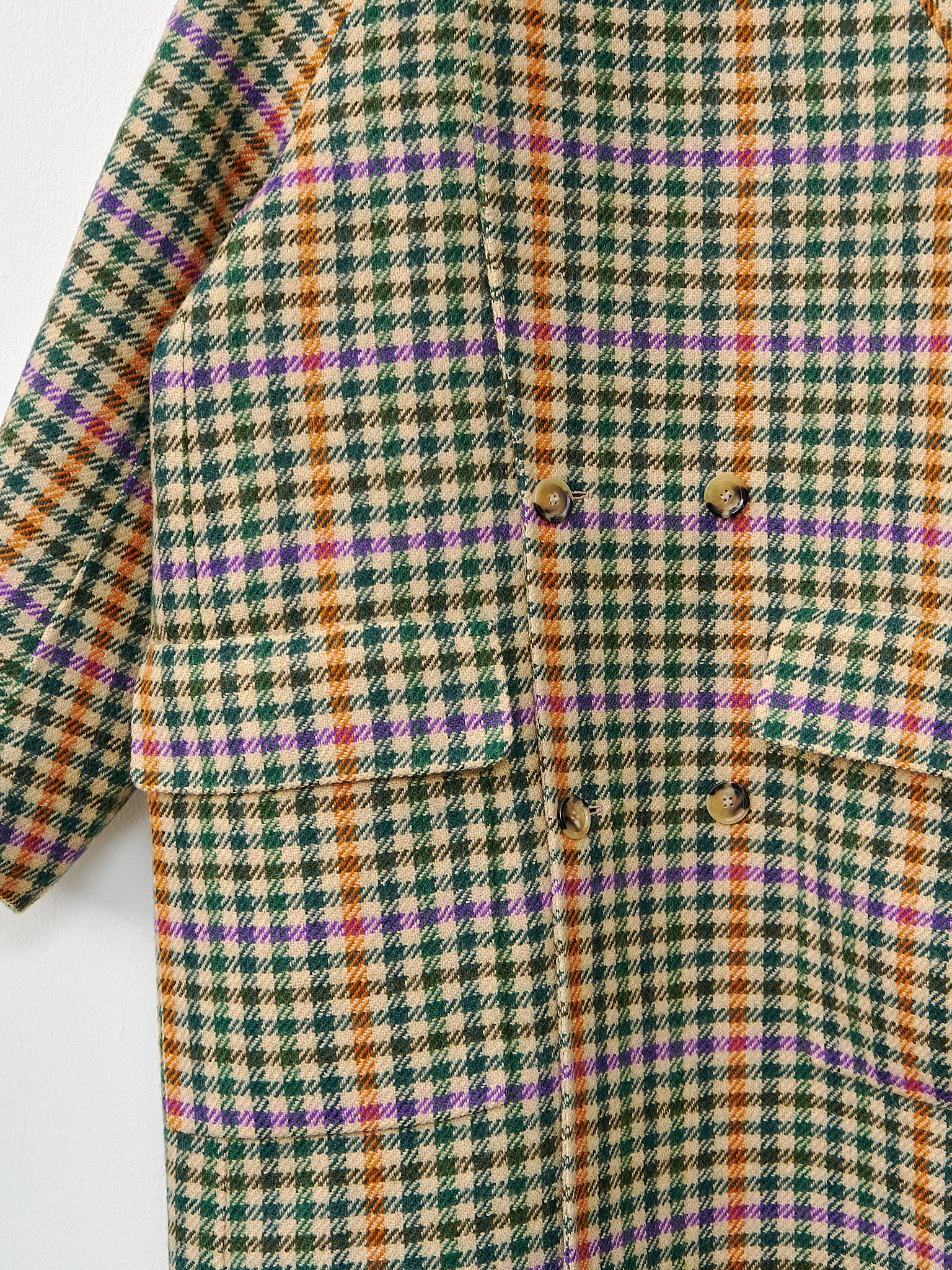 Coyote Houndstooth Coat - Curcuma