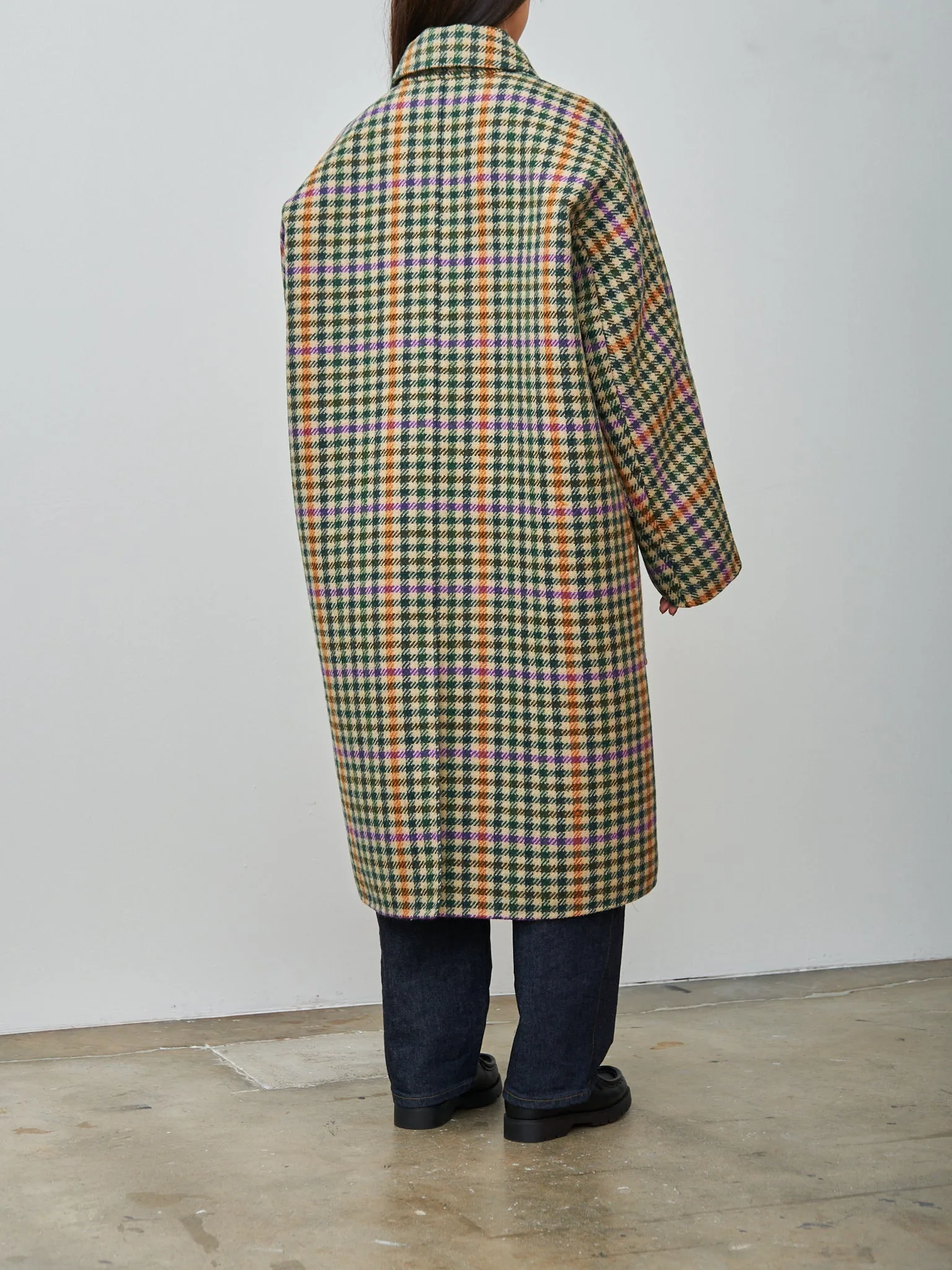 Coyote Houndstooth Coat - Curcuma