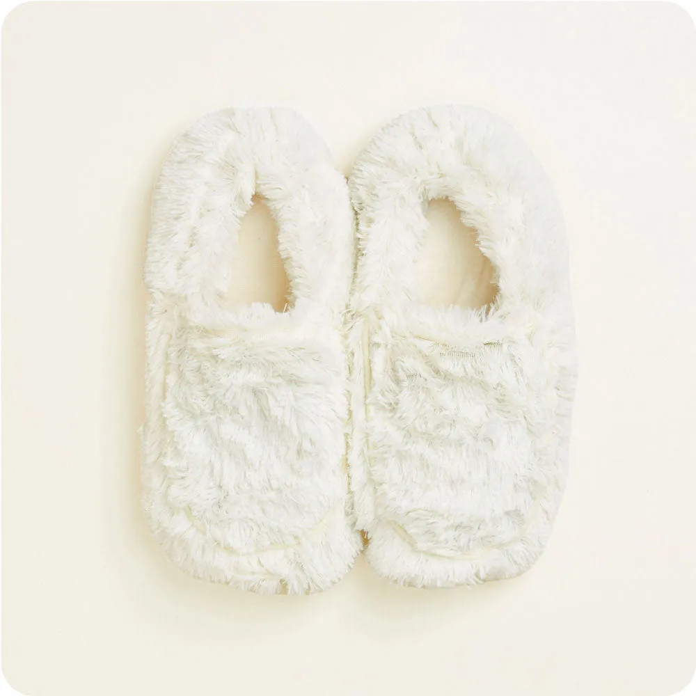 Cream Warmies Slippers