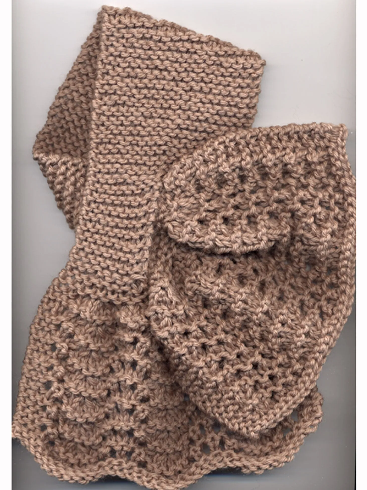 Criss-Cross Lace Scarf <br/><small>knitting pattern</small>