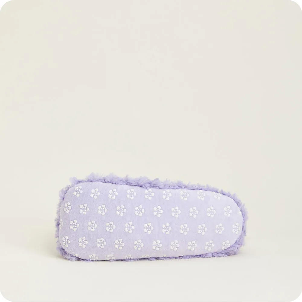 Curly Purple Warmies Slippers