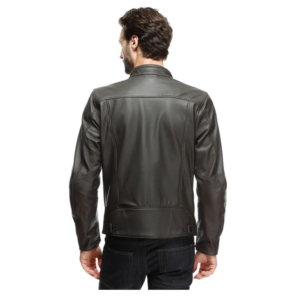 Dainese Fulcro Leather Jacket Dark Brown