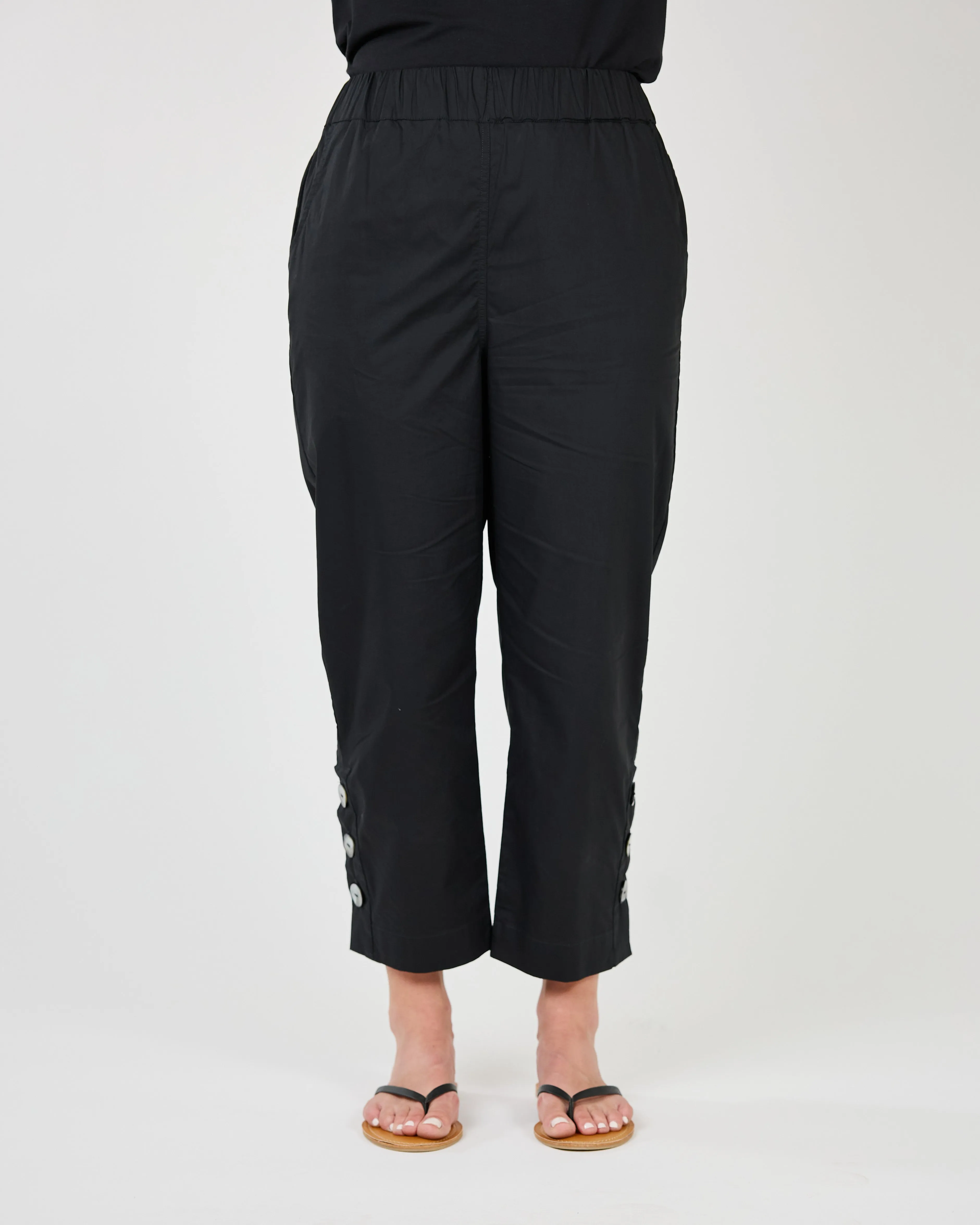 Daisy Crop Pant with Side Buttons