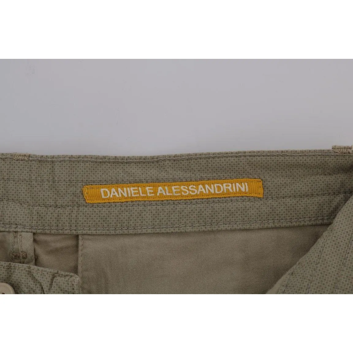 Daniele Alessandrini Beige Slim Fit Chinos for Sophisticated Style