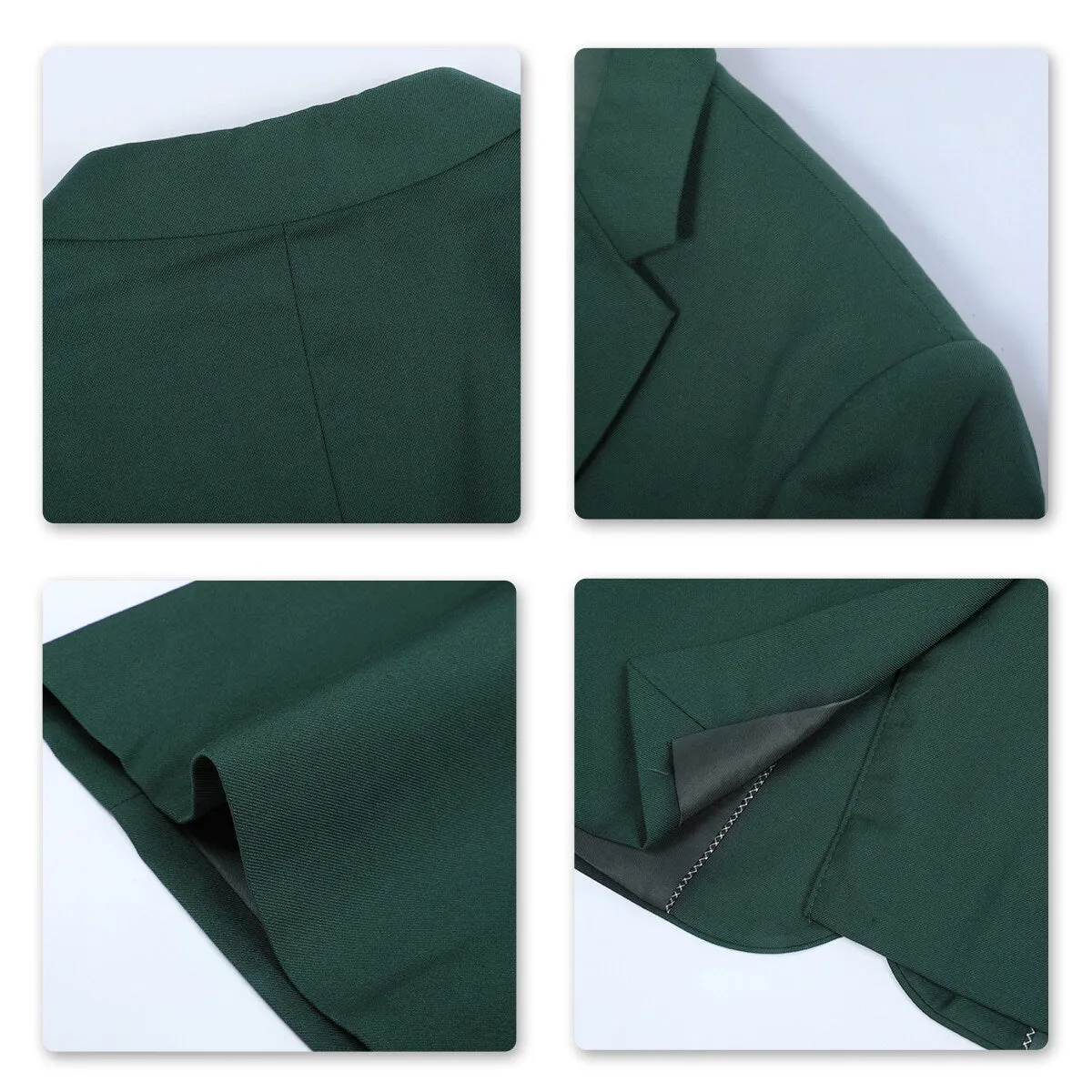 Dark Green Stylish Blazer One Button Casual Blazer