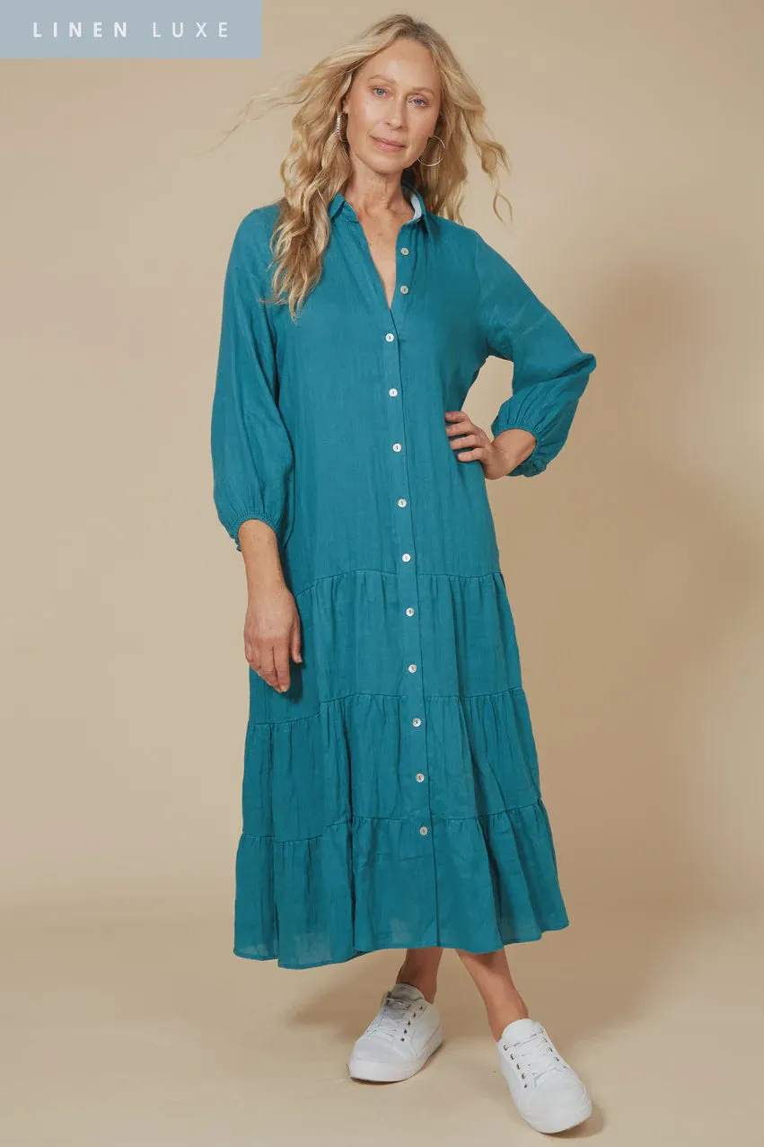 Diaz Shirt Maxi / Teal