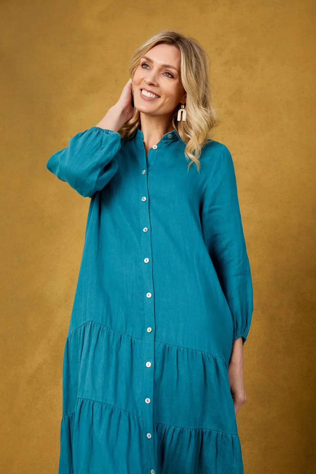 Diaz Shirt Maxi / Teal