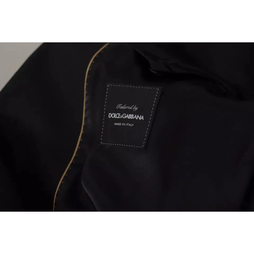 Dolce & Gabbana Black Polyester Single Breasted BlazerJacket