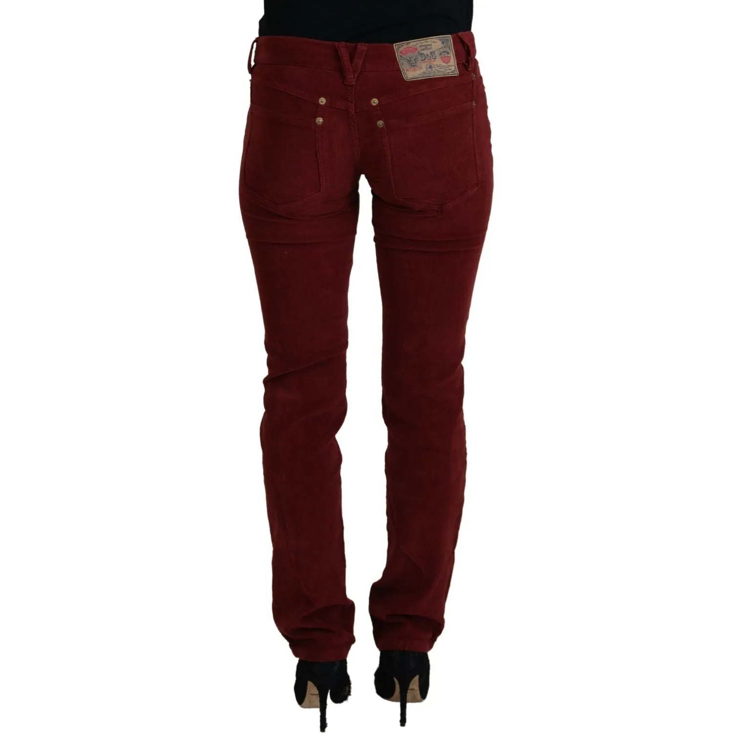 Dolce & Gabbana Chic Maroon Corduroy Pants