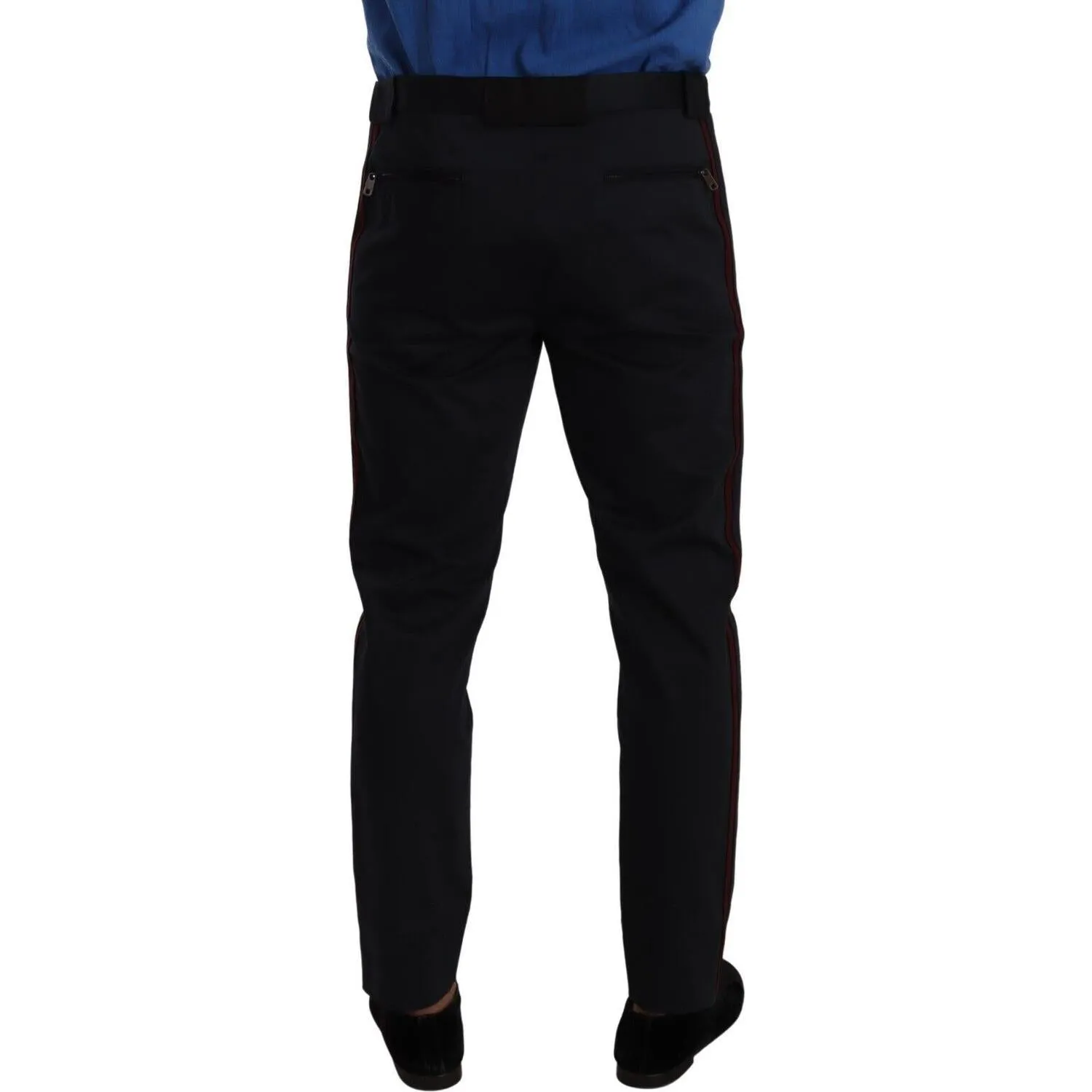 Dolce & Gabbana Chic Slim Fit Chinos Pants in Blue