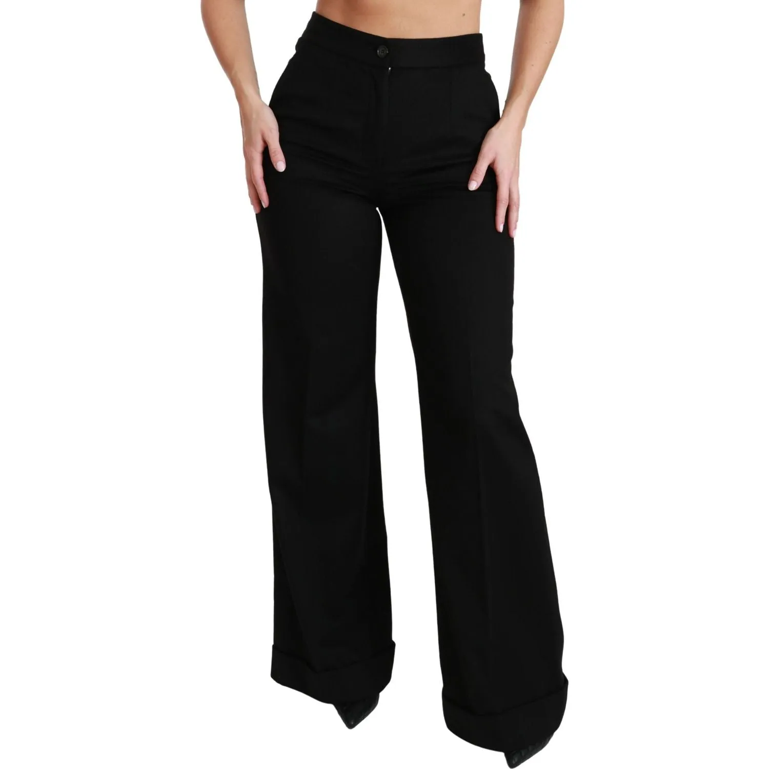 Dolce & Gabbana Elegant High Waist Flared Cashmere Pants