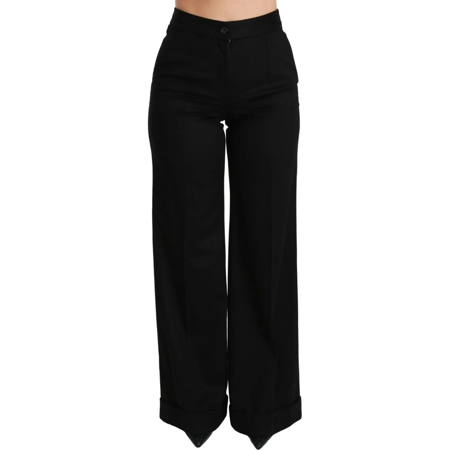 Dolce & Gabbana Elegant High Waist Flared Cashmere Pants