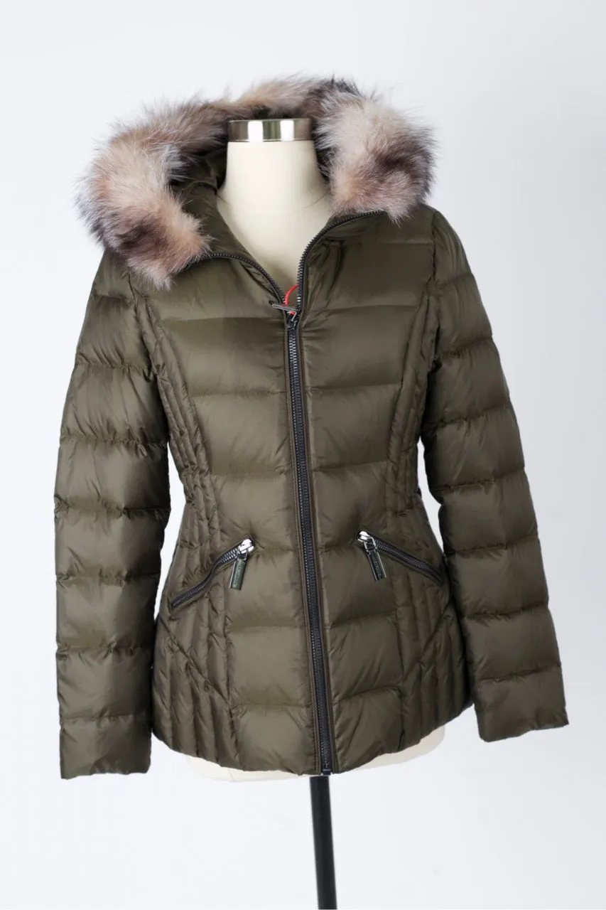 Down Puffer Jacket W/ Fur Hood