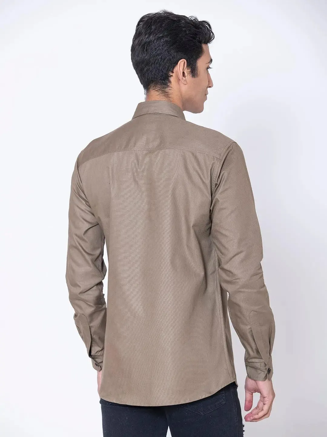 Dust Brown Double Pocket Shirt