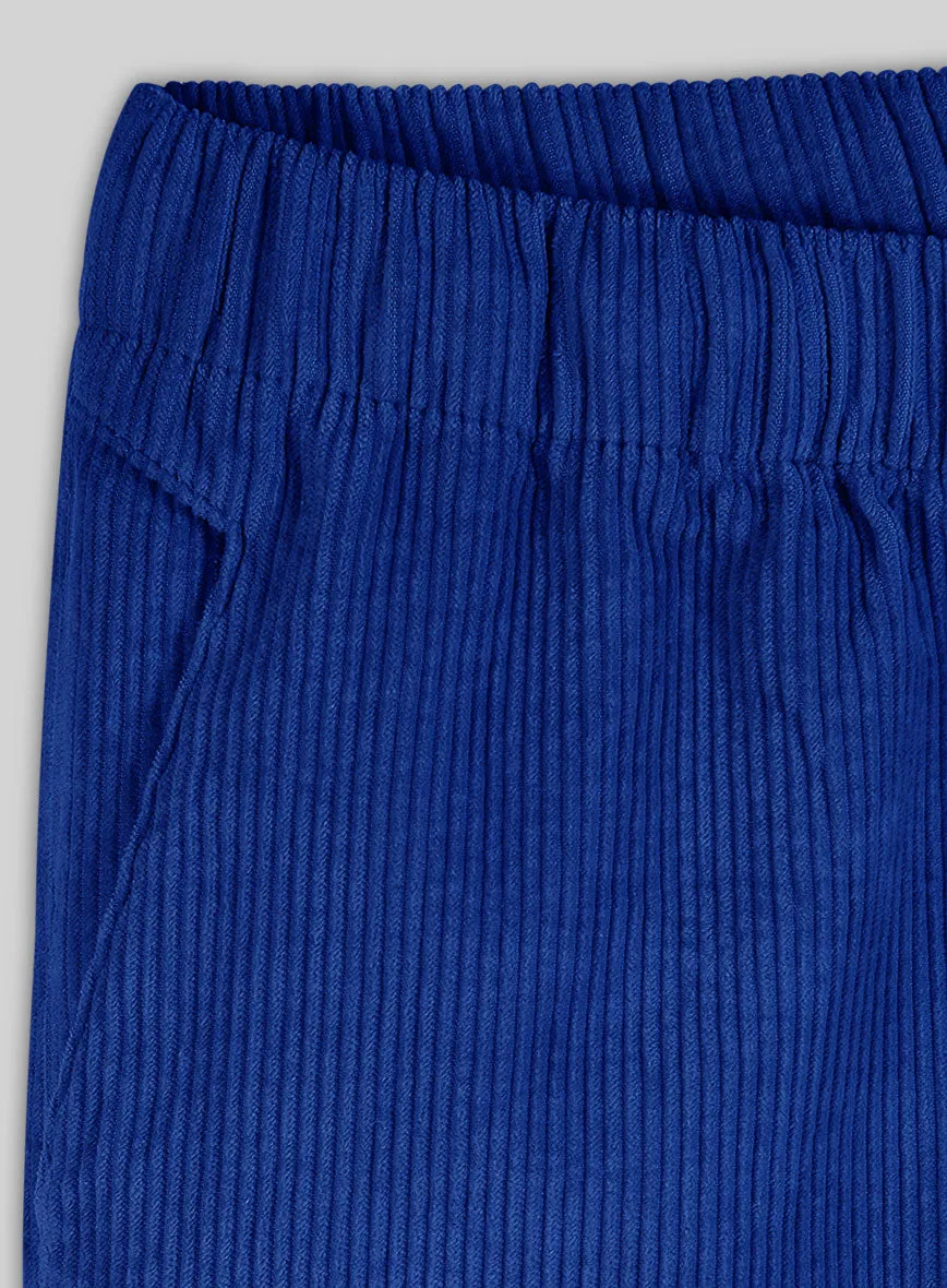 Easy Pants Bright Blue Corduroy