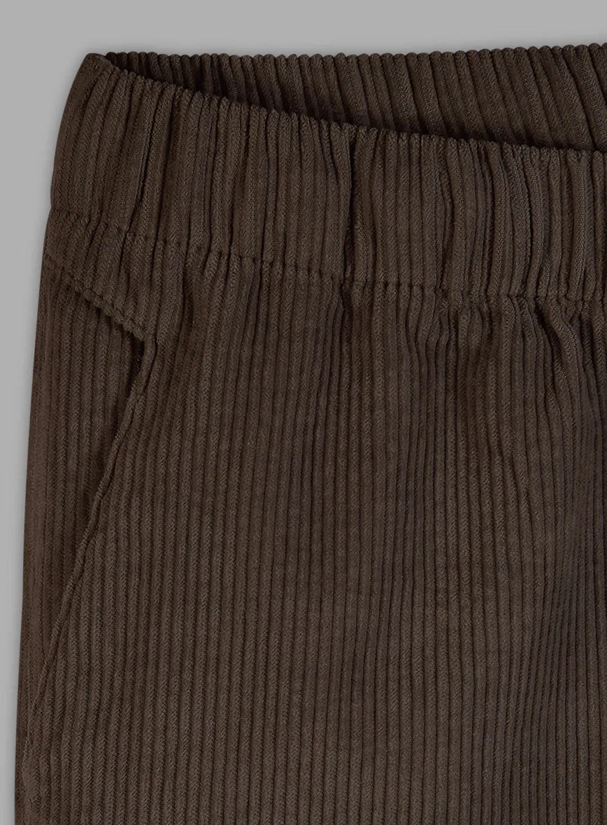 Easy Pants Dark Brown Corduroy