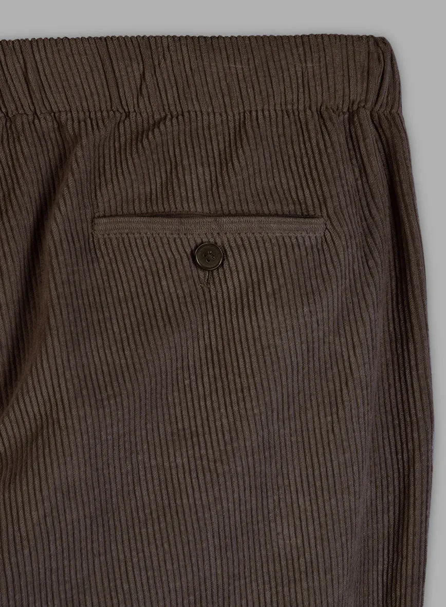 Easy Pants Dark Brown Corduroy