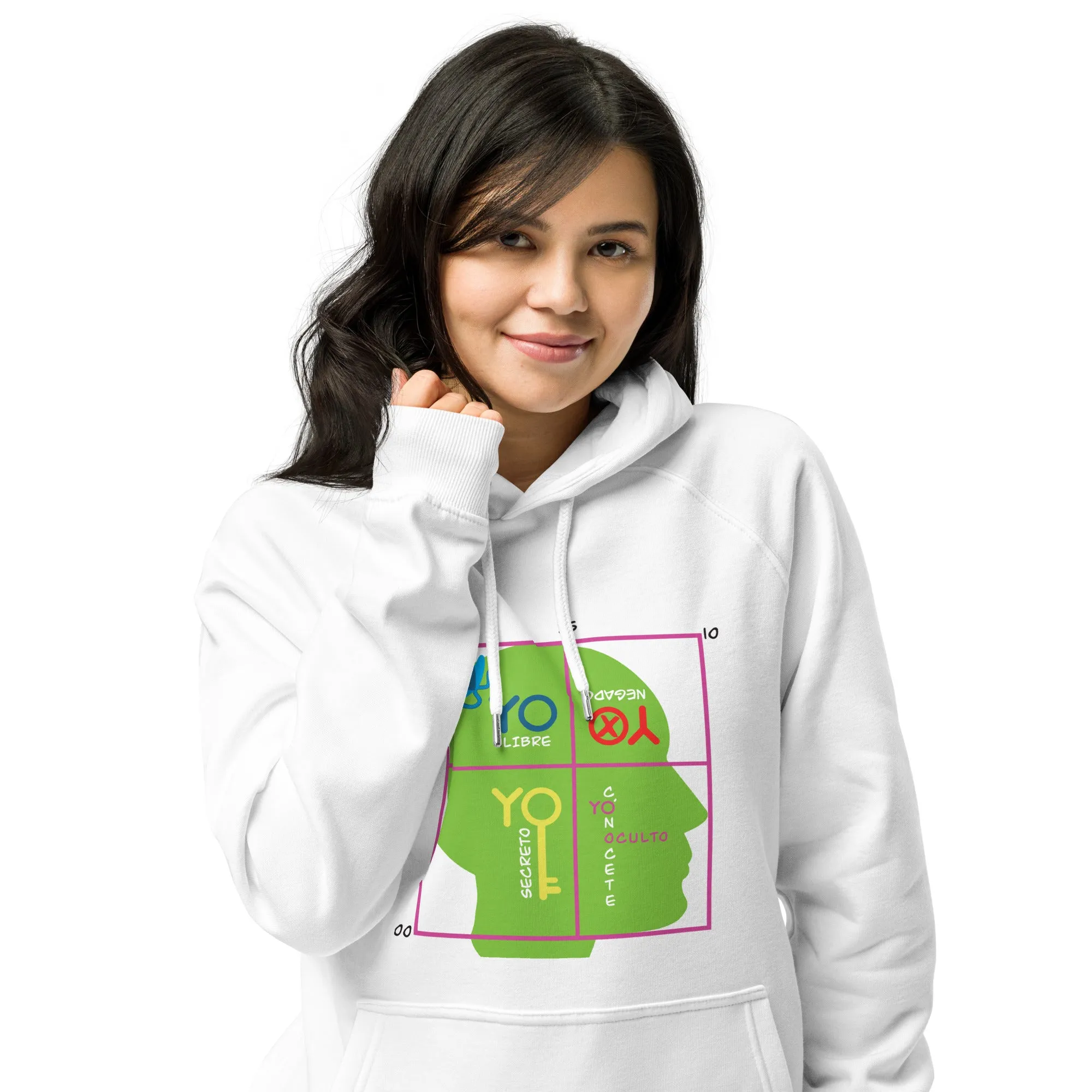Eco raglan Unisex hoodie, Johari