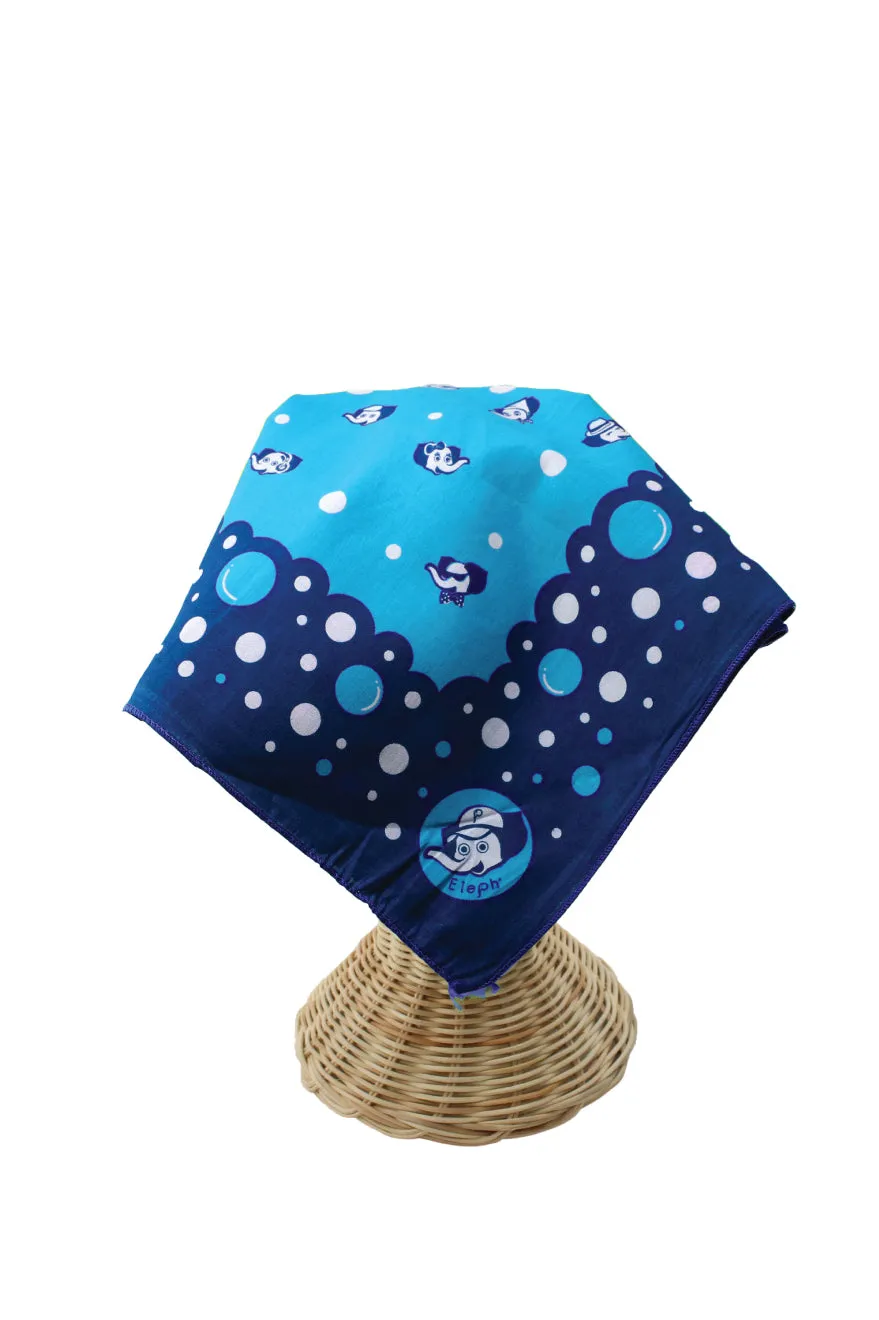 ELEPH WRAPCLOTH - Bubble 50x50cm. : Blue